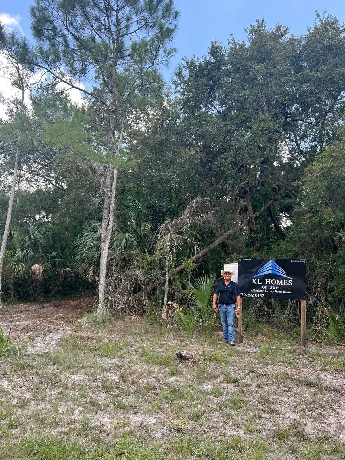 Xavier Abreu XL Homes of SWFL luxury home builder sign Naples Florida