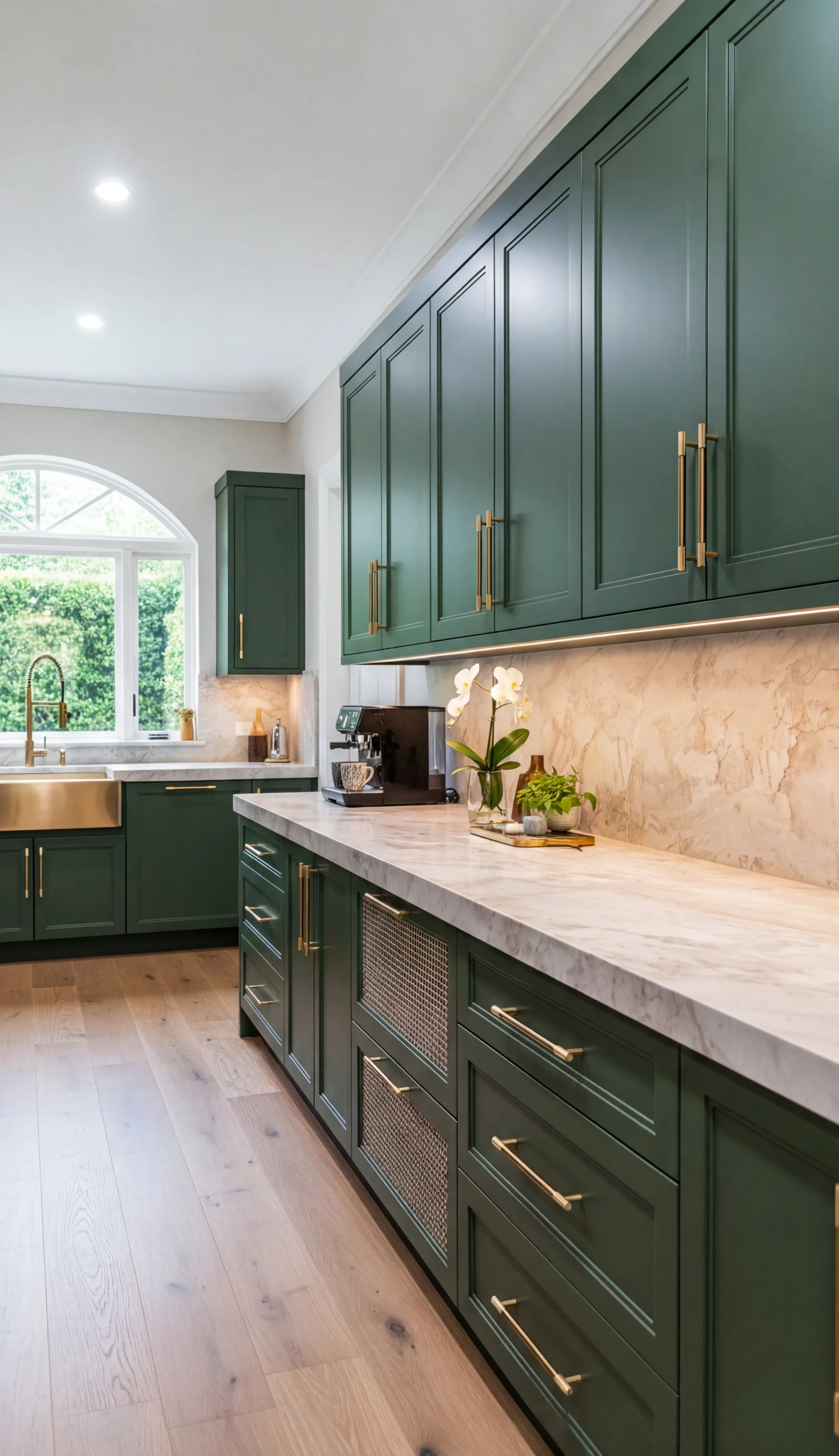 Gourmet kitchen with quartz countertops and custom cabinetry in Remodeling Projects high-end remodeling home at Naples, FL by XL Homes custom home builder