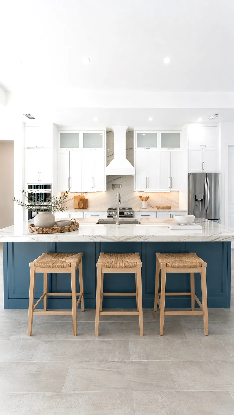 Gourmet kitchen with quartz countertops and custom cabinetry in Remodeling Projects high-end remodeling home at Naples, FL by XL Homes custom home builder